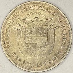 1904 Panama Silver 50 Centesimos