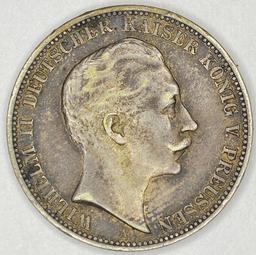 1910 Prussia Silver 3 Mark