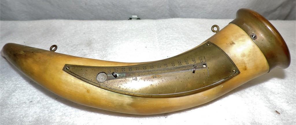 Unique Antique Horn Thermometer Holder