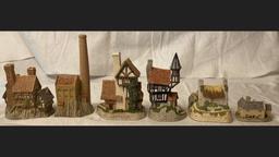 Lot Of 6 David Winter Houses