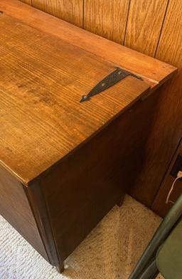 Vintage Hand Made Pine Lift Lid Storage Chest