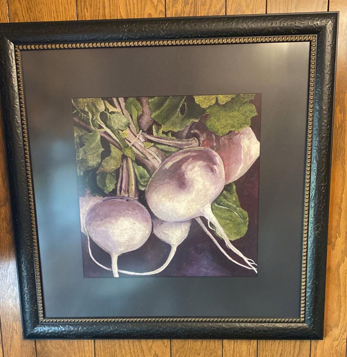Oil On Artist Board "Turnips"