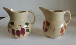 Lot Of 4 Watt Pottery Pitchers & Bowl