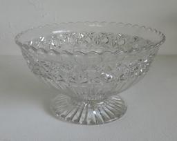 Lot Of 4 Cut & Pressed Glass Bowls