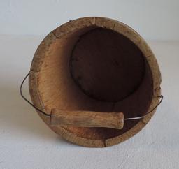 Early 20th Century Wood Staved Berry Bucket