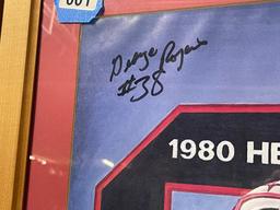 1980 Heisman Trophy Winner Autographed Poster in Frame