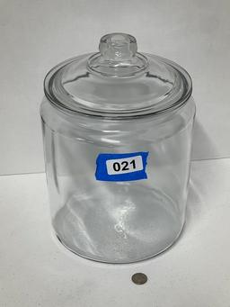 Crystal Glass Cracker Jar with Lid