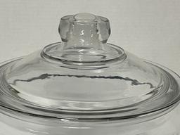 Crystal Glass Cracker Jar with Lid