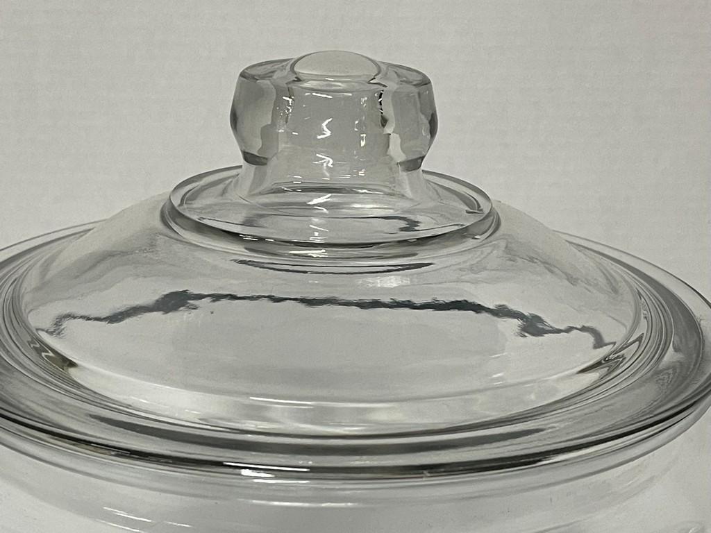 Crystal Glass Cracker Jar with Lid