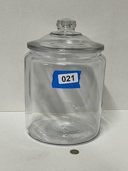 Crystal Glass Cracker Jar with Lid