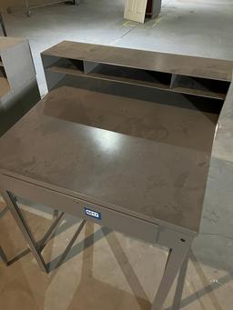 Grey Metal Shipping Desk