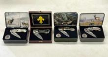 3 North American Hunting Club Signature Series Folding Knives & Other