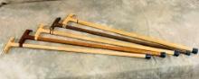 Lot Of 5 T Handled Canes