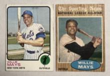 Lot Of 2 Topps Willie Mays Baseball Cards