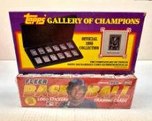 1989 Fleer Complete Set And Topps Gallery Of Champions 1988 Collection