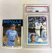 2 Card George Brett Baseball Card Lot