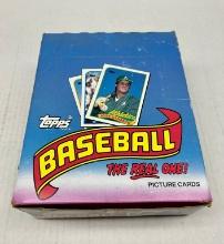 1989 Topps Baseball 24 Rack Packs Box