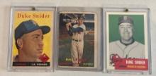 Lot Of 3 Duke Snider Baseball Cards