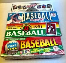 Lot Of 4 Factory Sealed Baseball Card Sets In Boxes