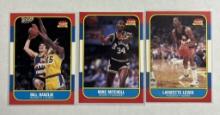 Lot Of 3 1986 Fleer Basketball Cards