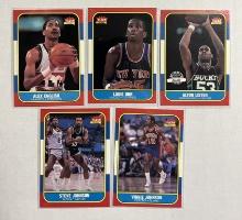 Lot Of 5 Fleer 1986 Basketball Cards