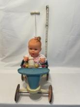 Antique Doll Stroller with Gerber Doll