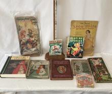 Lot of Antique and Vintage Children's Books