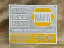 Metal Napa Auto Body Shop Sign