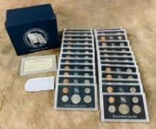 Twenty Five Years 1968-1992 United States Coin Sets In Box
