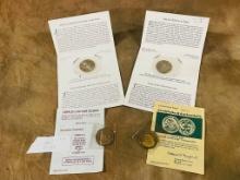 Lot Of 4 Commemorative Coins