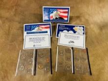 (3) Philadelphia US Mint Uncirculated Coin Sets