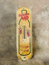 Vintage Metal Bubble Up Soda Thermometer