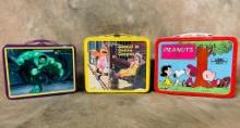Lot Of 3 Vintage Lunch Boxes