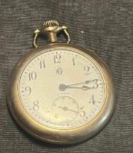 Antique D C & S 17 Jewel Gold Filled Pocket Watch