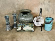 6 Pieces Of Handmade Studio Pottery