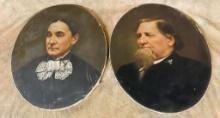 Pair OF Victorian Portraits