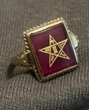 10 Kt Gold Masonic Ring