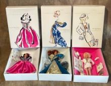 Lot Of 3 New In Box Limited Edition Classique Barbie Dolls