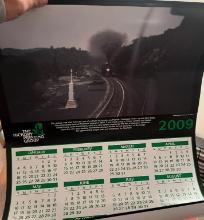 An Assortment Of Railroad Calendars, Mustang Posters