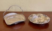 Lot Of 2 Sterling Silver Shallow Bowls