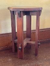 Walnut Arts and Crafts Plant Stand