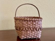 Sweetest Little Miniature Antique Basket