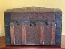 1800's Domed Top Travel Trunk