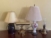 Lot Of 4 Lamps
