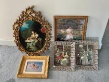 Lot Of 5 Decorative Wall Art Pieces