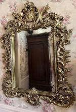 Ornate Gilt Resin Wall Mirror