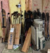 Large Grouping of Golf Clubs