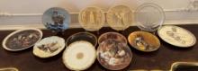 Twelve Collector Plates by Knowles, Miller, Reco, Bell Crest, and others
