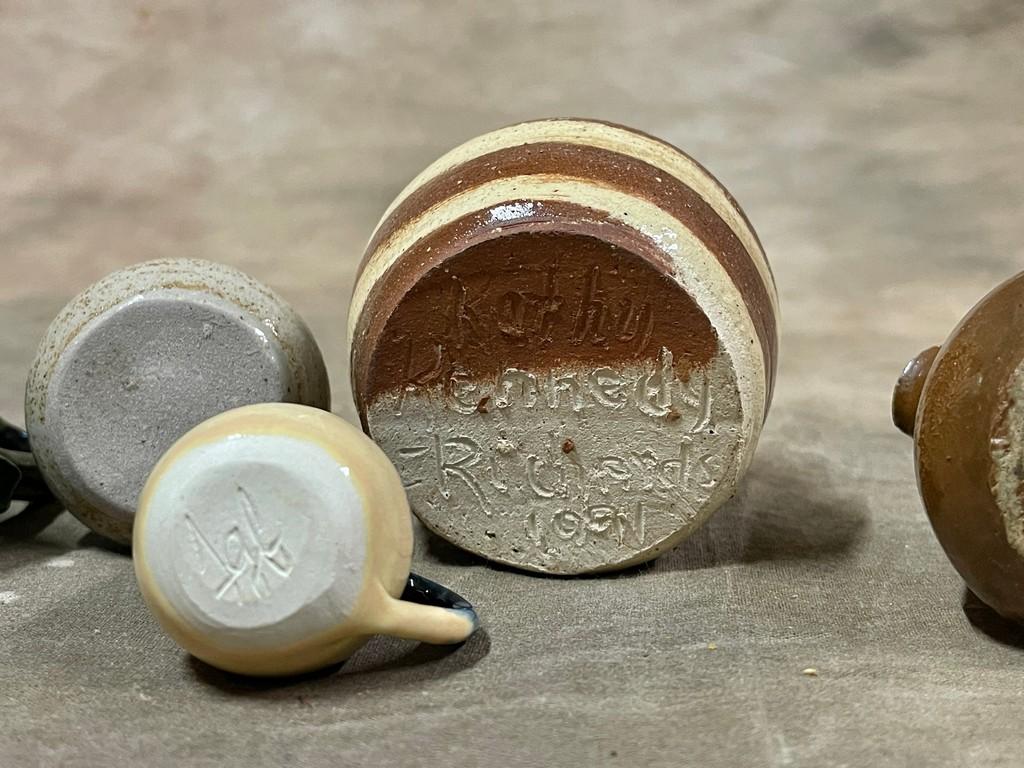 Eight Miniature Pottery Pieces