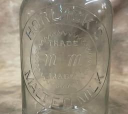 Antique Horlicks Malted Milk Country Store Jar